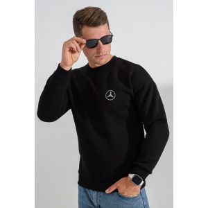 Свитшот мужской №8559 футер 3-х нитка с начесом (последний размер) черный Мерседес 50,56 Свитшот мужской №8559 футер 3-х нитка с начесом (последний размер) черный Мерседес 50,56