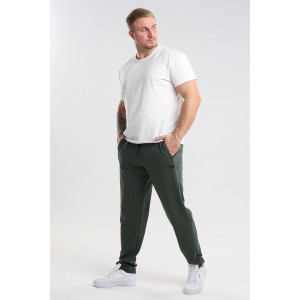 Брюки мужские №05 футер 2-х нитка (последний размер) хаки 62