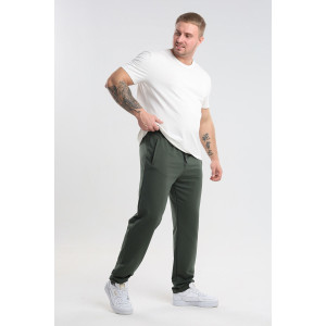 Брюки мужские №05 футер 2-х нитка (последний размер) хаки 62