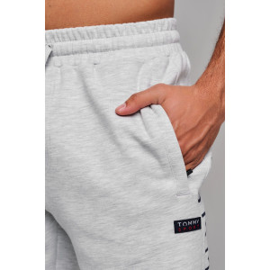 Шорты мужские №63109 футер с лайкрой 2-х нитка (последний размер) светло-серый меланж 50