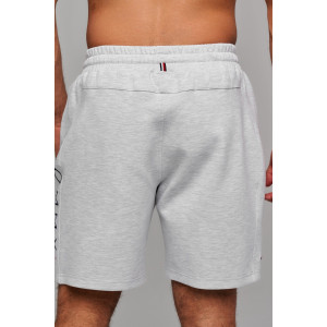 Шорты мужские №63109 футер с лайкрой 2-х нитка (последний размер) светло-серый меланж 50