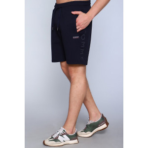 Шорты мужские №63109 футер с лайкрой 2-х нитка (последний размер) темно-синий 48,50