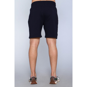 Шорты мужские №63109 футер с лайкрой 2-х нитка (последний размер) темно-синий 48,50