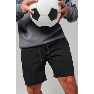 Шорты мужские №63109 футер с лайкрой 2-х нитка (последний размер) черный 50