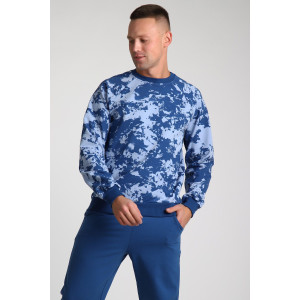 Костюм двойка мужской №14121 футер 2-х нитка (последний размер) синий 48,58 Костюм двойка мужской №14121 футер 2-х нитка (последний размер) синий 48,58