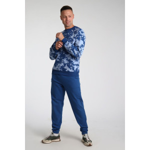 Костюм двойка мужской №14121 футер 2-х нитка (последний размер) синий 48,58 Костюм двойка мужской №14121 футер 2-х нитка (последний размер) синий 48,58