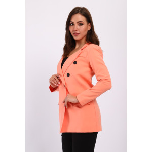 Жакет женский №31954 костюмная ткань (последний размер) персик 44 Жакет женский №31954 костюмная ткань (последний размер) персик 44