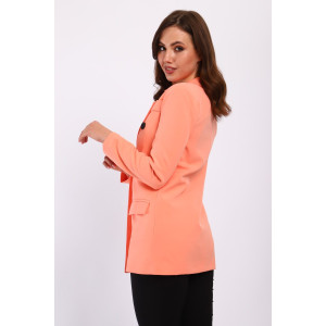 Жакет женский №31954 костюмная ткань (последний размер) персик 44 Жакет женский №31954 костюмная ткань (последний размер) персик 44