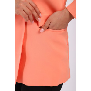 Жакет женский №31954 костюмная ткань (последний размер) персик 44 Жакет женский №31954 костюмная ткань (последний размер) персик 44