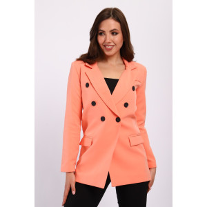 Жакет женский №31954 костюмная ткань (последний размер) персик 44 Жакет женский №31954 костюмная ткань (последний размер) персик 44