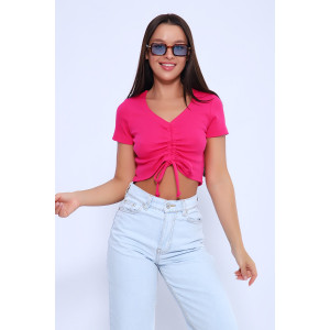 Топ женский №71129 кашкорсе (последний размер) фуксия 42 Топ женский №71129 кашкорсе (последний размер) фуксия 42