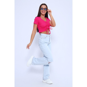 Топ женский №71129 кашкорсе (последний размер) фуксия 42 Топ женский №71129 кашкорсе (последний размер) фуксия 42