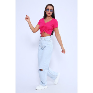 Топ женский №71129 кашкорсе (последний размер) фуксия 42 Топ женский №71129 кашкорсе (последний размер) фуксия 42