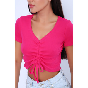 Топ женский №71129 кашкорсе (последний размер) фуксия 42 Топ женский №71129 кашкорсе (последний размер) фуксия 42