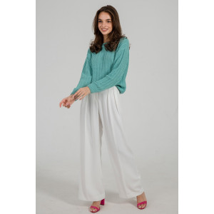 Джемпер женский "Бэлла" вязаный трикотаж (последний размер) ментол 54-56