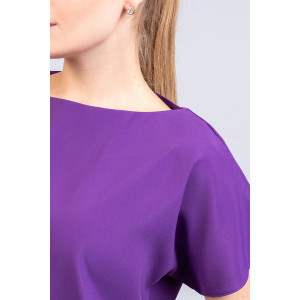 Блузка женская №22275 полиэстер (последний размер) фиолетовый 56