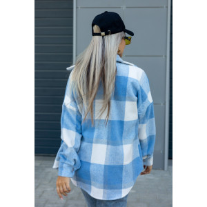 Рубашка женская РЖК-01 смесовая ткань (последний размер) голубой 56-58