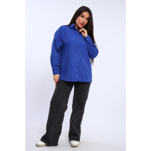 Рубашка женская №31855 штапель (последний размер) синий 48 Рубашка женская №31855 штапель (последний размер) синий 48