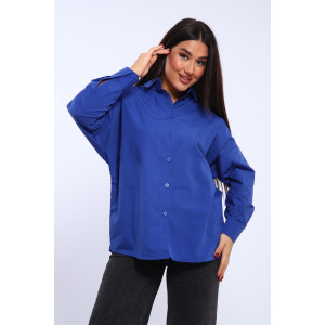 Рубашка женская №31855 штапель (последний размер) синий 48 Рубашка женская №31855 штапель (последний размер) синий 48