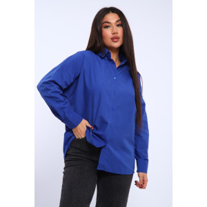 Рубашка женская №31855 штапель (последний размер) синий 48 Рубашка женская №31855 штапель (последний размер) синий 48