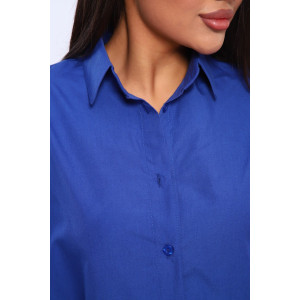 Рубашка женская №31855 штапель (последний размер) синий 48 Рубашка женская №31855 штапель (последний размер) синий 48