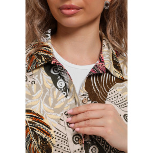 Рубашка женская №53036 кулирка (последний размер) бордо 48,52,54,58