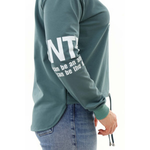 Свитшот женский №50519 футер с лайкрой 2-х нитка (последний размер) оливки 46 Свитшот женский №50519 футер с лайкрой 2-х нитка (последний размер) оливки 46