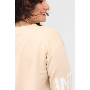 Свитшот женский №88515 футер 2-х нитка (последний размер) бежевый 52 Свитшот женский №88515 футер 2-х нитка (последний размер) бежевый 52