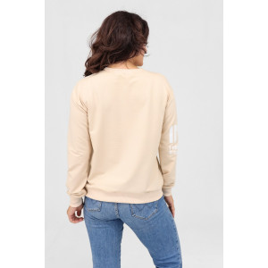 Свитшот женский №88515 футер 2-х нитка (последний размер) бежевый 52 Свитшот женский №88515 футер 2-х нитка (последний размер) бежевый 52