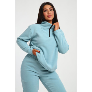 Костюм двойка женский №24297 флис (последний размер) голубой 46,48 Костюм двойка женский №24297 флис (последний размер) голубой 46,48