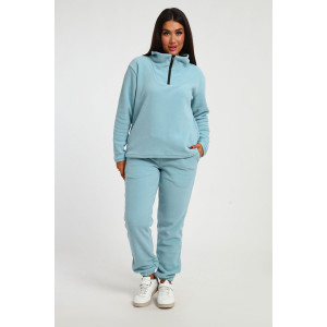 Костюм двойка женский №24297 флис (последний размер) голубой 46,48 Костюм двойка женский №24297 флис (последний размер) голубой 46,48