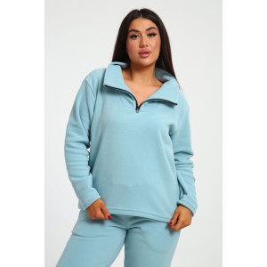 Костюм двойка женский №24297 флис (последний размер) голубой 46,48 Костюм двойка женский №24297 флис (последний размер) голубой 46,48