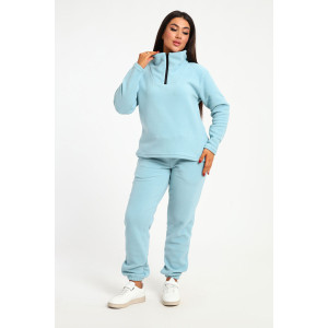 Костюм двойка женский №24297 флис (последний размер) голубой 46,48 Костюм двойка женский №24297 флис (последний размер) голубой 46,48