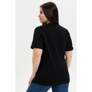 Футболка унисекс №8471 кулирка (последний размер) черный 50-52,56-58 Футболка унисекс №8471 кулирка (последний размер) черный 50-52,56-58