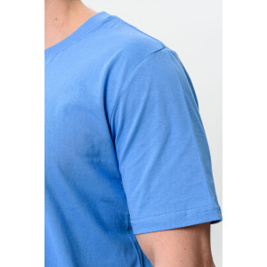 Футболка унисекс №8471/3 кулирка (последний размер) голубой 72 Футболка унисекс №8471/3 кулирка (последний размер) голубой 72