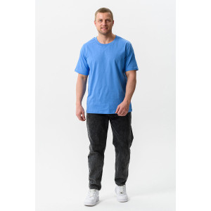 Футболка унисекс №8471/3 кулирка (последний размер) голубой 72 Футболка унисекс №8471/3 кулирка (последний размер) голубой 72