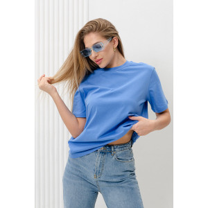 Футболка унисекс №8471/3 кулирка (последний размер) голубой 72 Футболка унисекс №8471/3 кулирка (последний размер) голубой 72