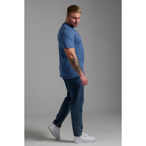 Футболка унисекс №8471/4 кулирка (последний размер) джинс 70