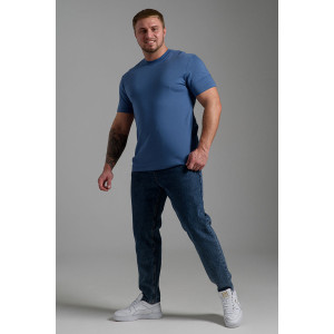 Футболка унисекс №8471/4 кулирка (последний размер) джинс 70