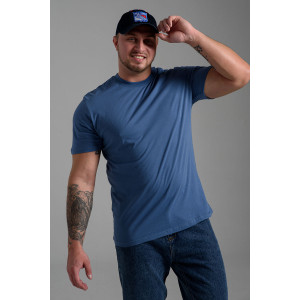 Футболка унисекс №8471/4 кулирка (последний размер) джинс 70