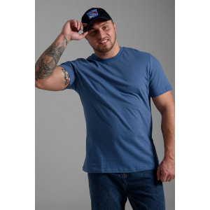 Футболка унисекс №8471/4 кулирка (последний размер) джинс 70