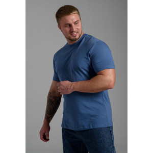 Футболка унисекс №8471/4 кулирка (последний размер) джинс 70