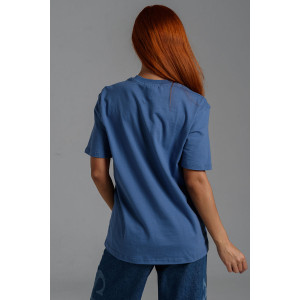 Футболка унисекс №8471/4 кулирка (последний размер) джинс 70