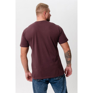 Футболка унисекс №8471 кулирка (последний размер) шоколад 46-48