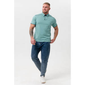 Футболка мужская №030 кулирка с лайкрой (последний размер) хаки 56