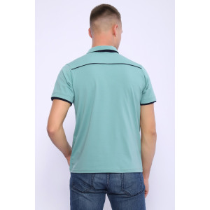 Футболка мужская №030 кулирка с лайкрой (последний размер) хаки 56