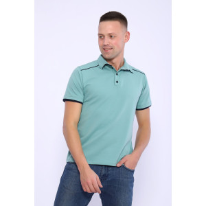 Футболка мужская №030 кулирка с лайкрой (последний размер) хаки 56