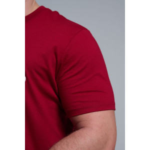 Футболка унисекс светящаяся №8581 кулирка (последний размер) бордо Дмороз с гитарой 52,56