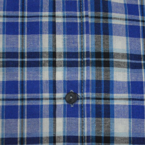 Рубашка мужская с воротником №46004 шотландка (последний размер) синяя клетка 54