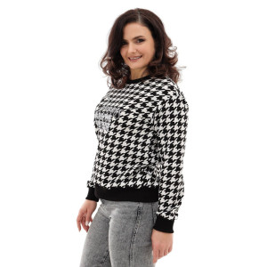 Свитшот женский №88524 футер 2-х нитка (последний размер) черный 46